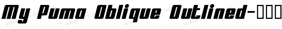 My Puma Oblique Outlined字体转换